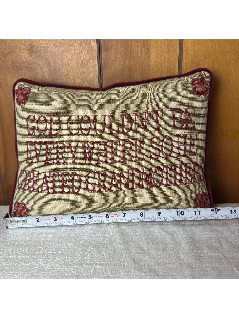 Grandmother Tapestry Accent Pillow God Couldn’t Be Everywhere Grandma Gift 12x7